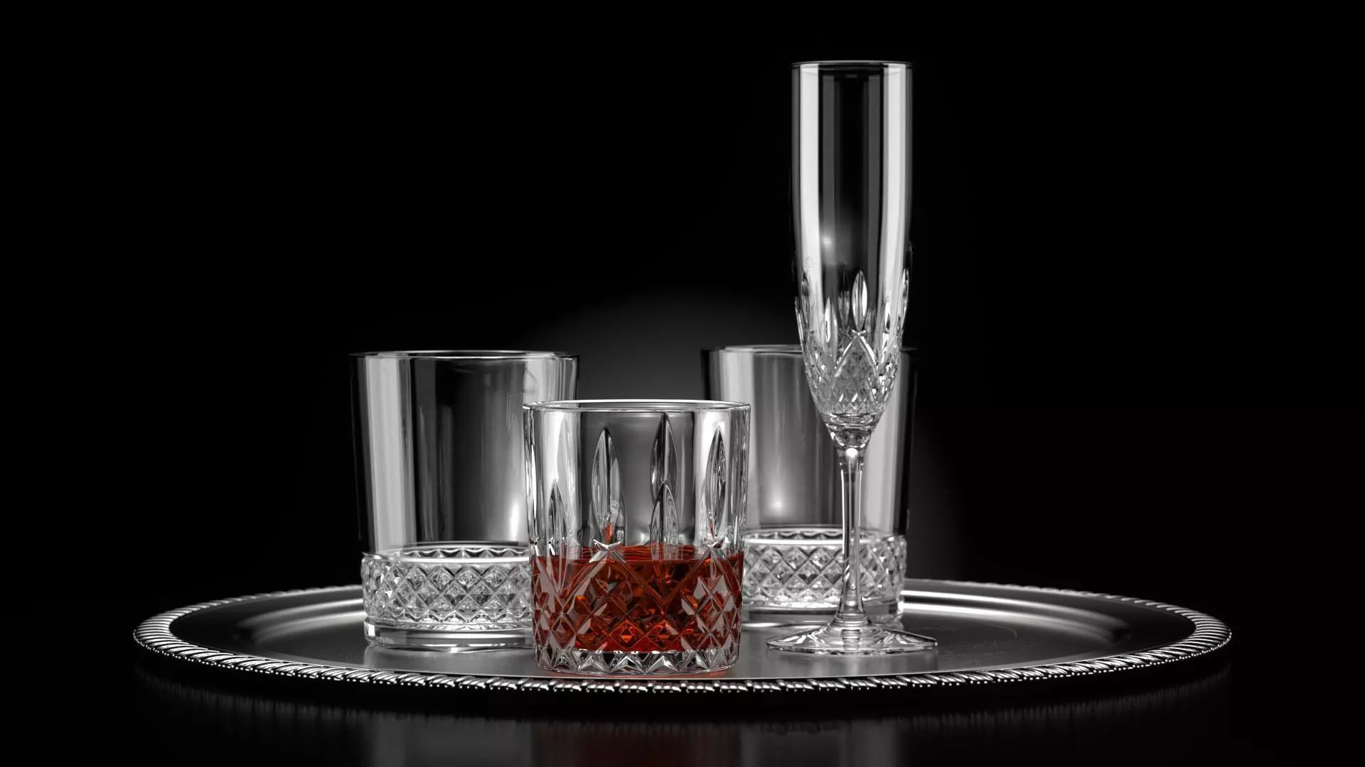 Crystal drinking set